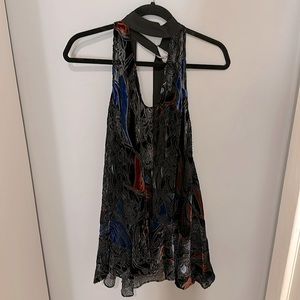Free People Velvet Choker Tunic